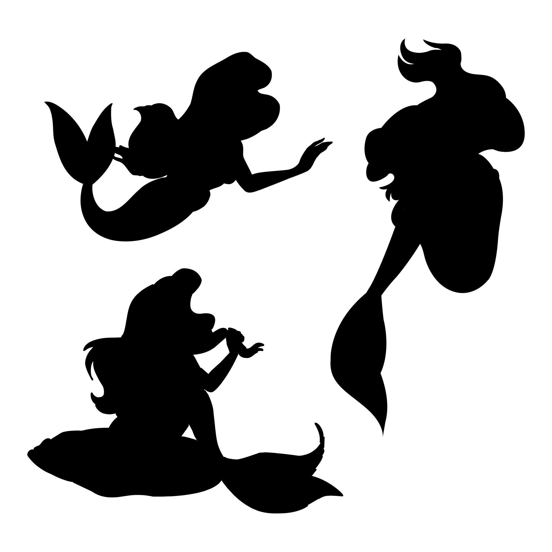 Free Free 258 Mermaid Silhouette Ariel Svg SVG PNG EPS DXF File