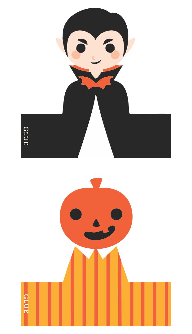 Halloween Finger Puppets Printable Patterns