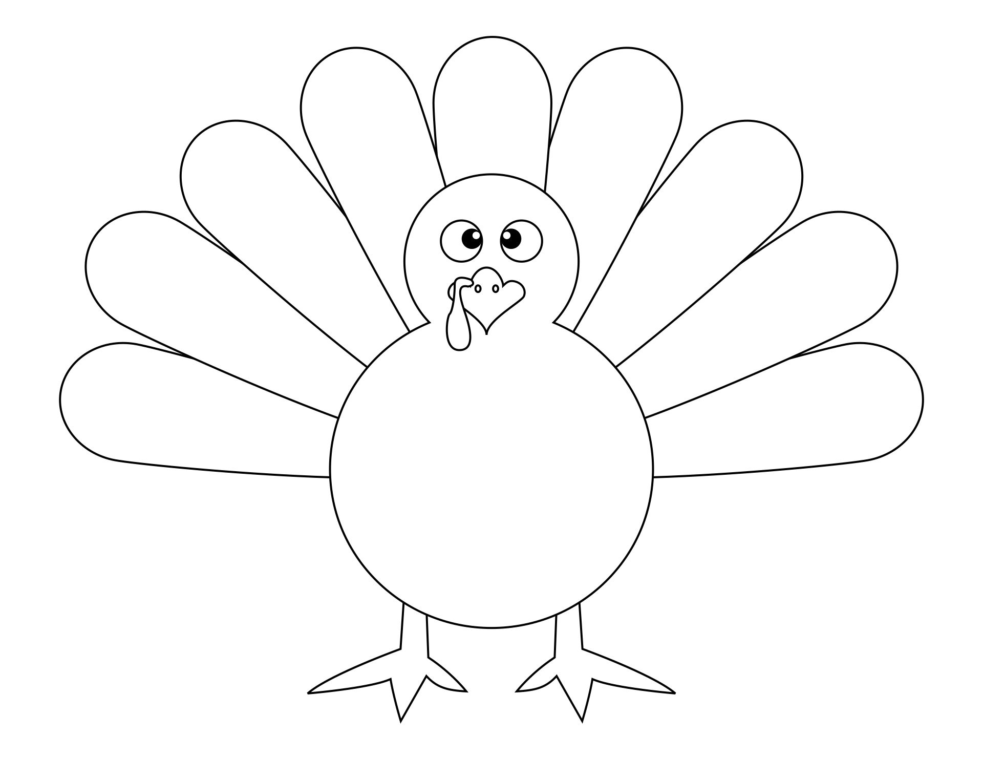 Printable Thanksgiving Turkey Pattern