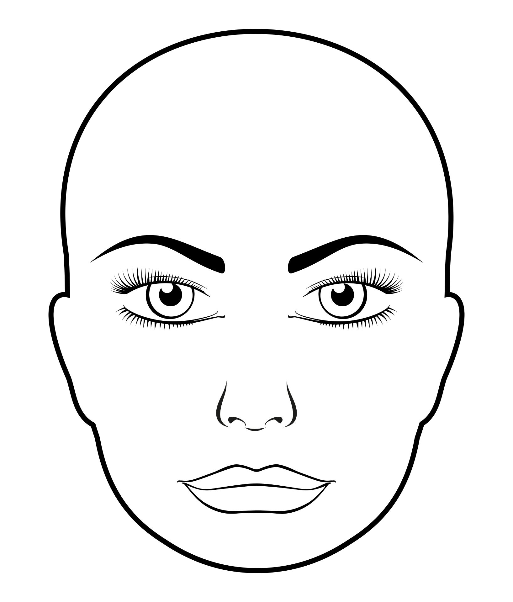 Printable Face Template Printablee