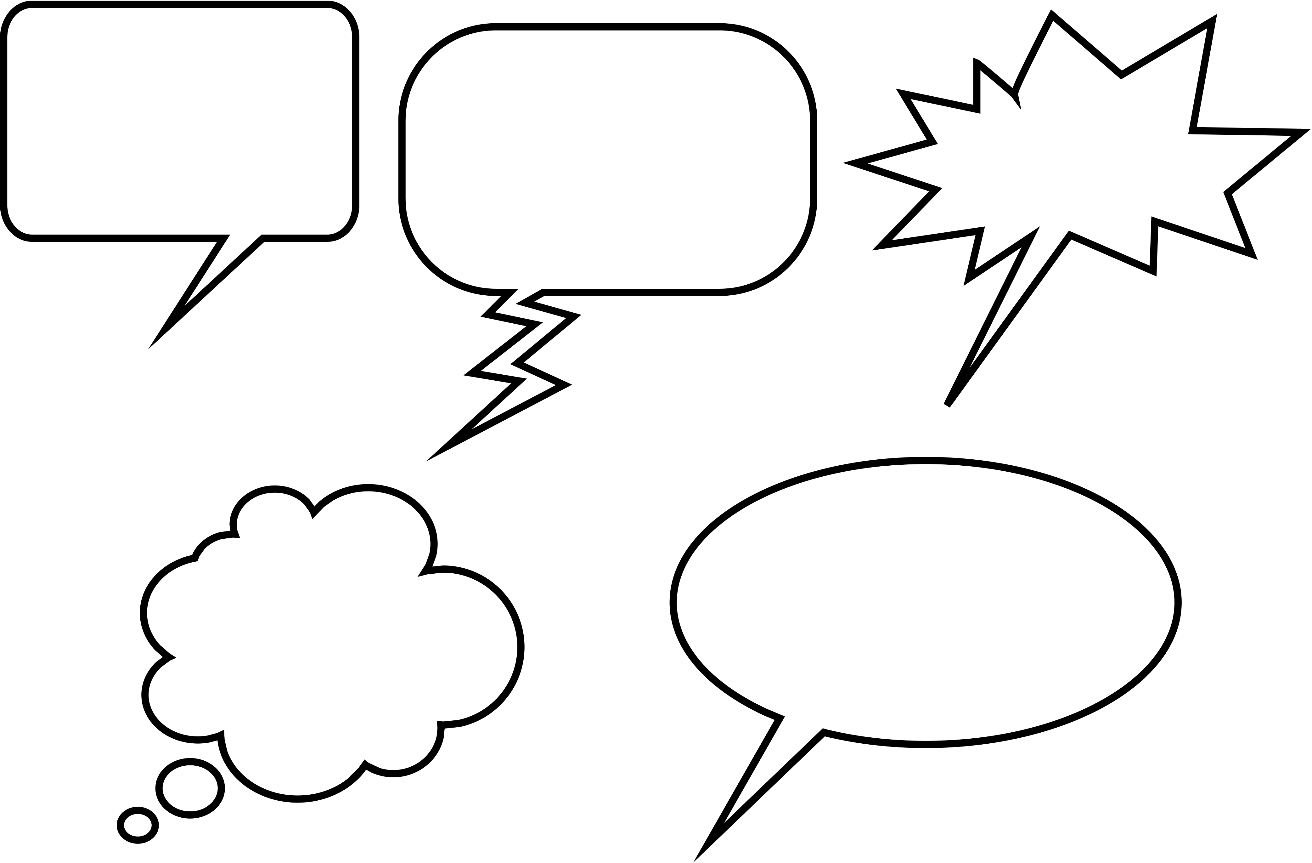 Comic Book Speech Bubble Template