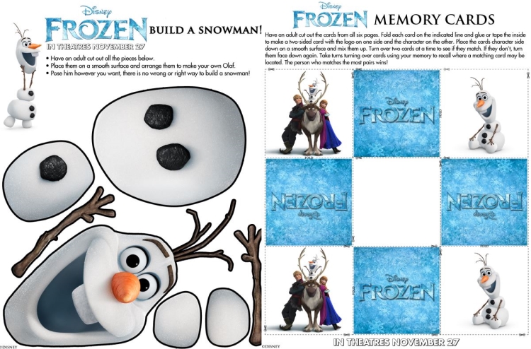 Disney Frozen Printables Free