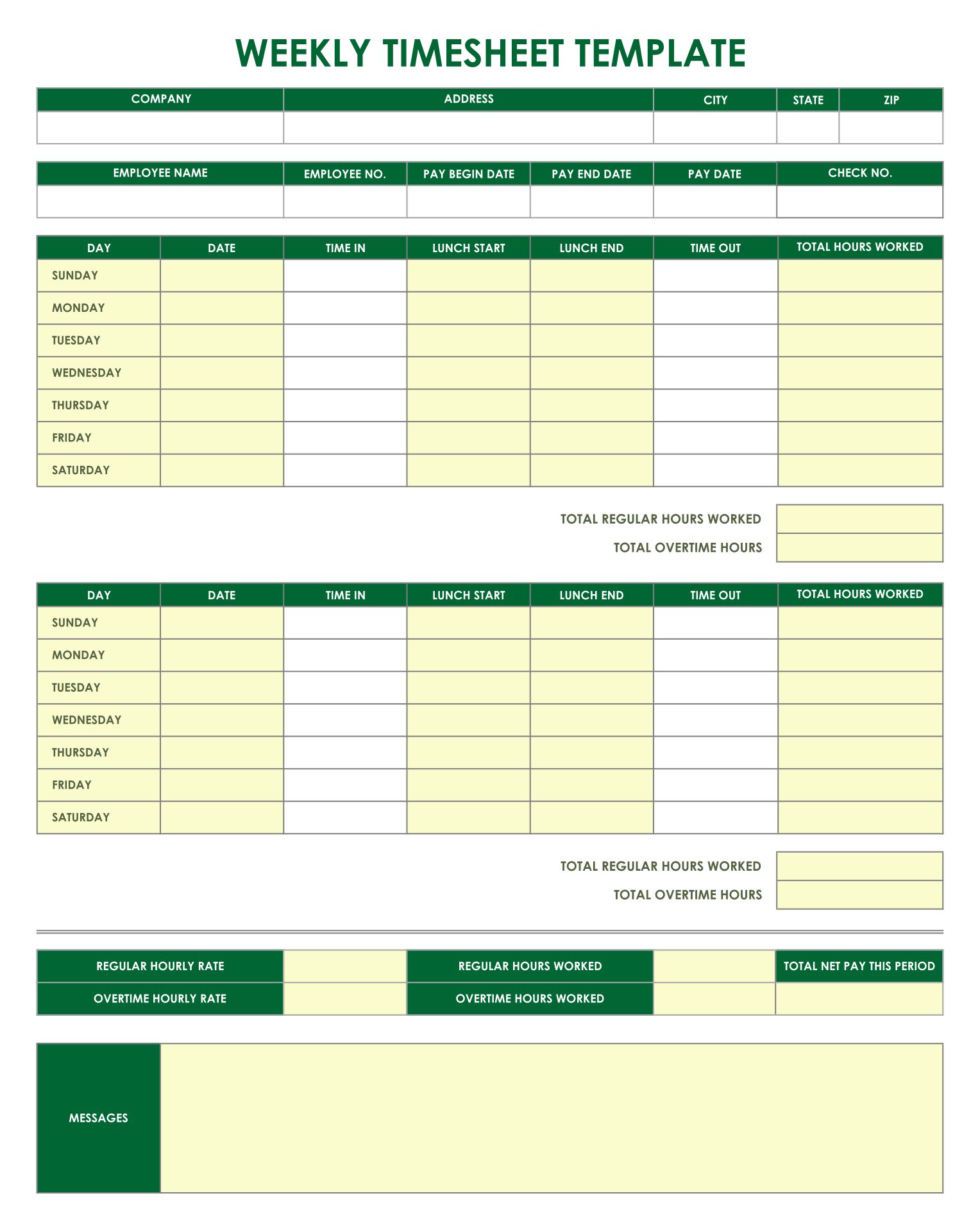 Free Printable Time Sheets Templates Printable Download