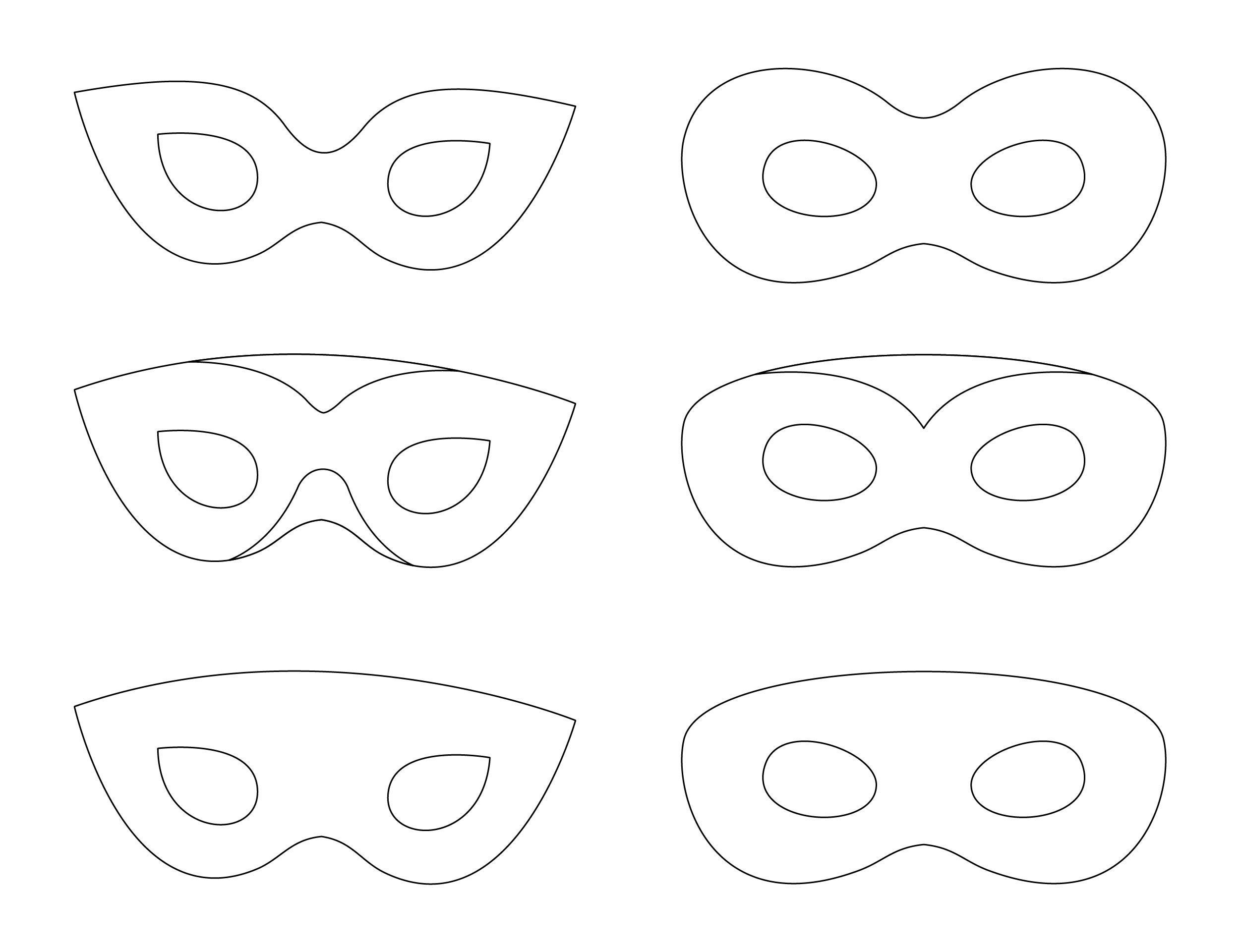 Free Printable Face Mask Templates