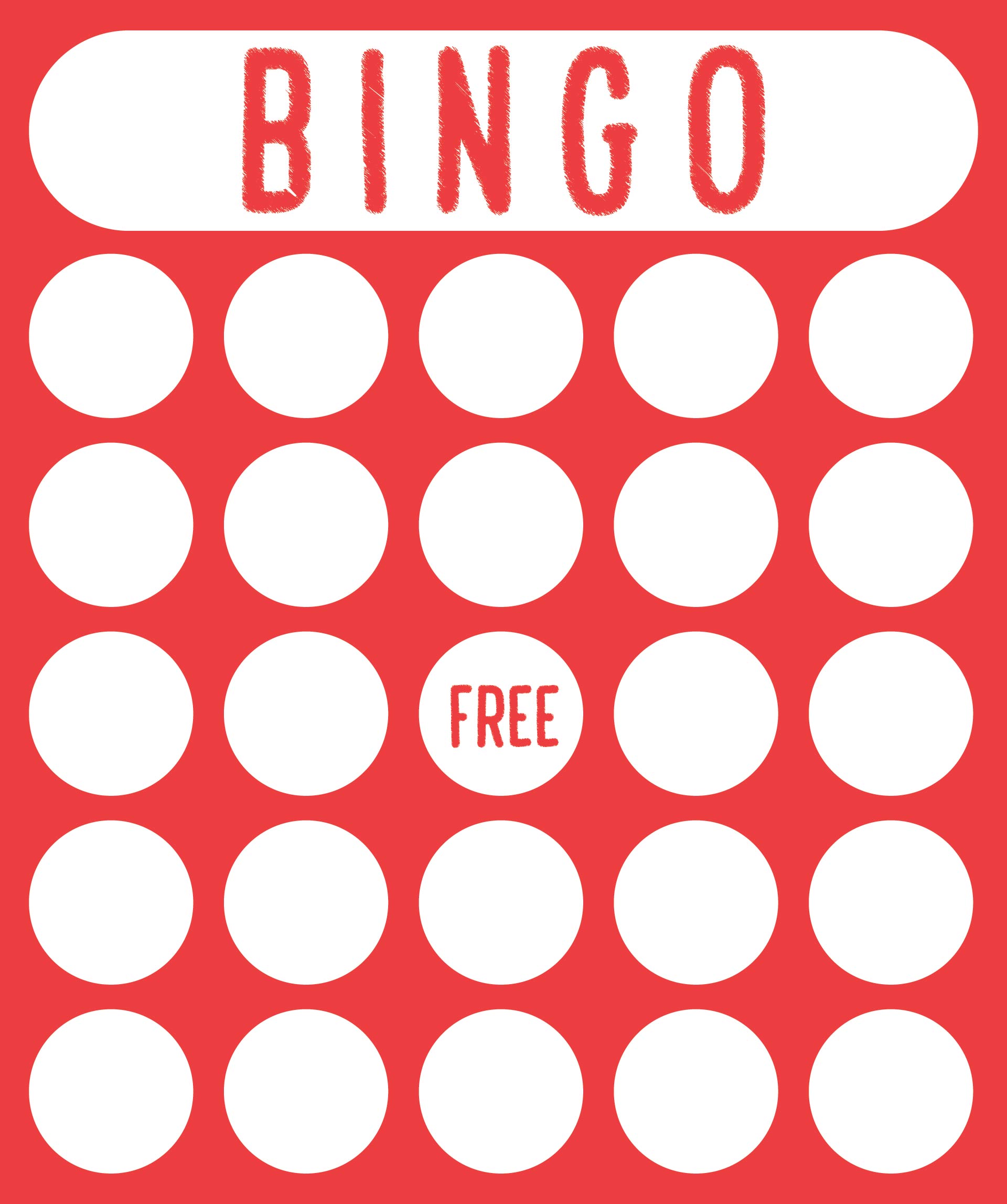 bingo card template excel
