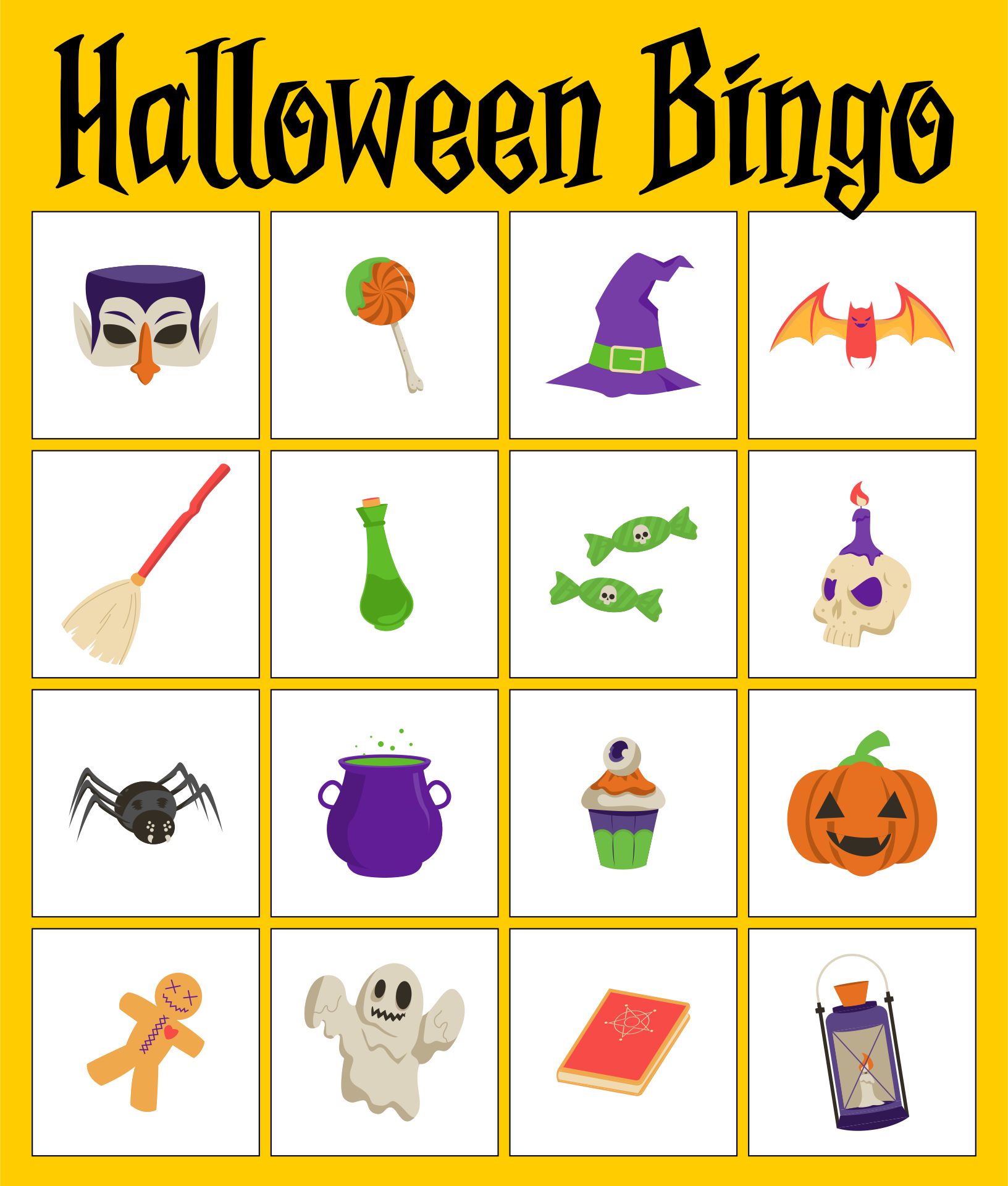 15 Best Free Printable Halloween Bingo Game Pdf For Free At Printablee ...