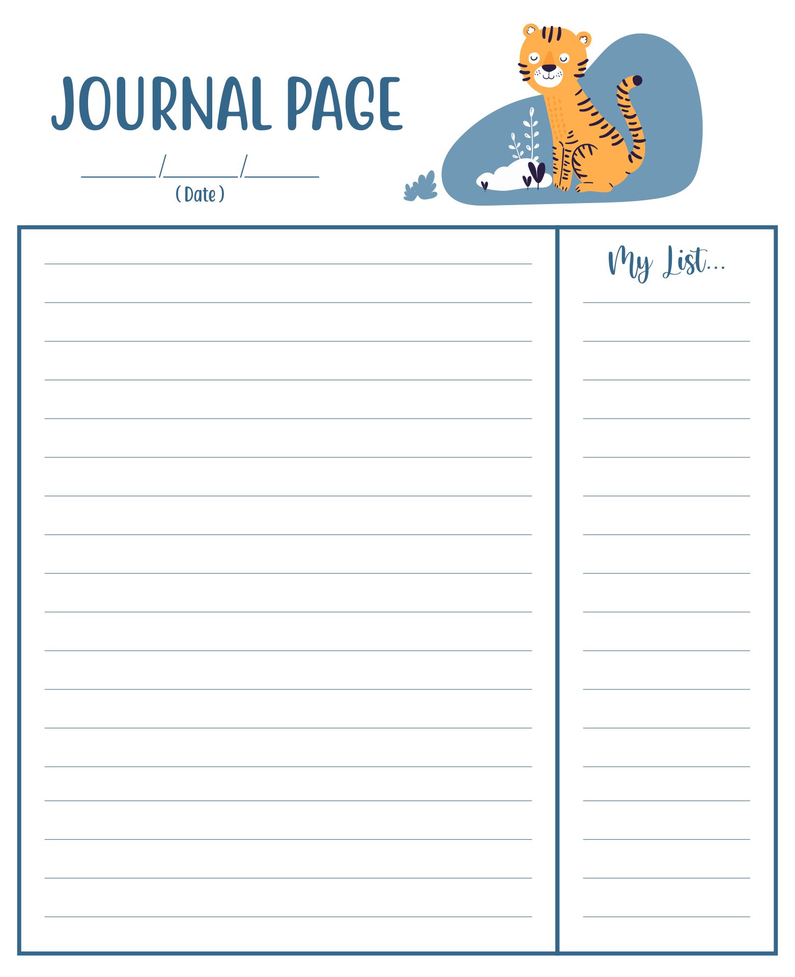 Printable Journal Template Starter