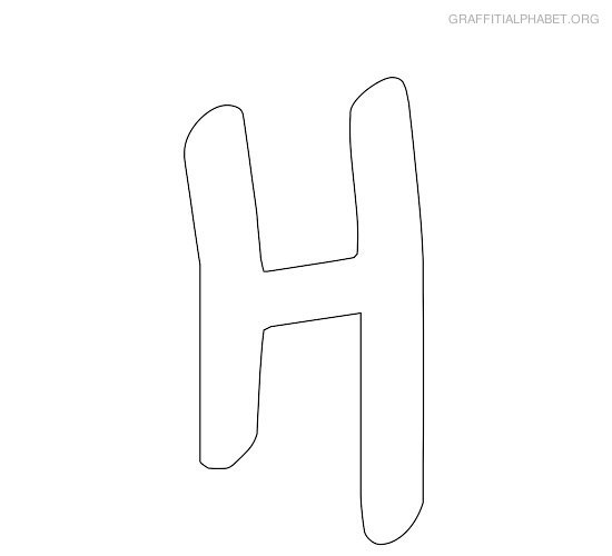 Printable Letter Stencils H