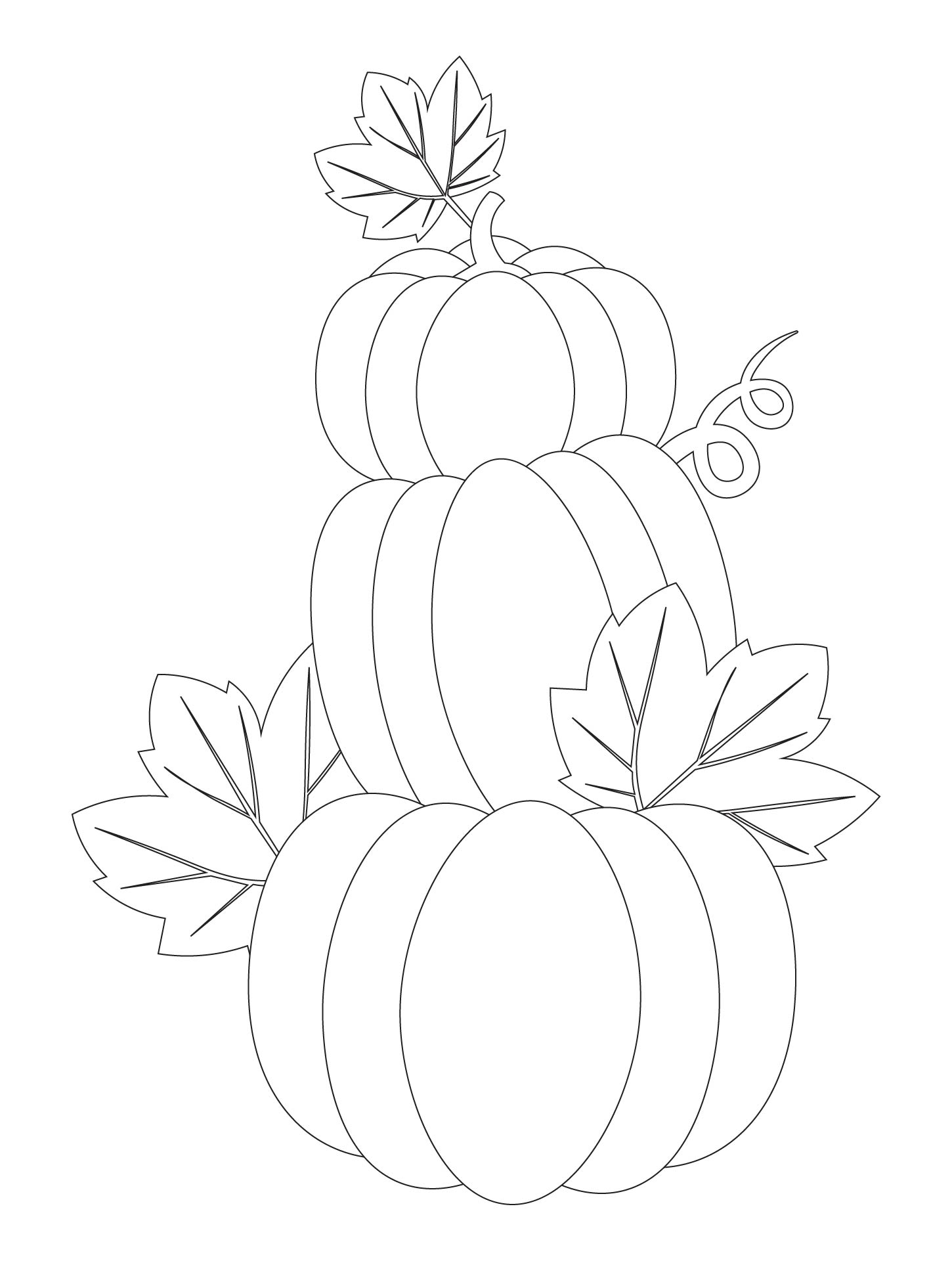 Printable Pumpkin Leaves