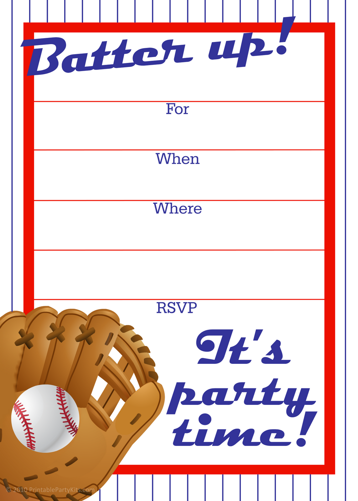 Printable Sports Birthday Party Invitations Templates