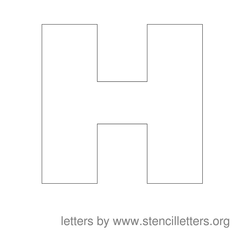 Large Printable Letter Stencils