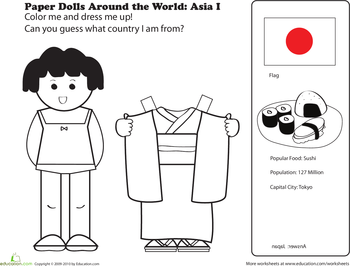 Paper Dolls From around the World