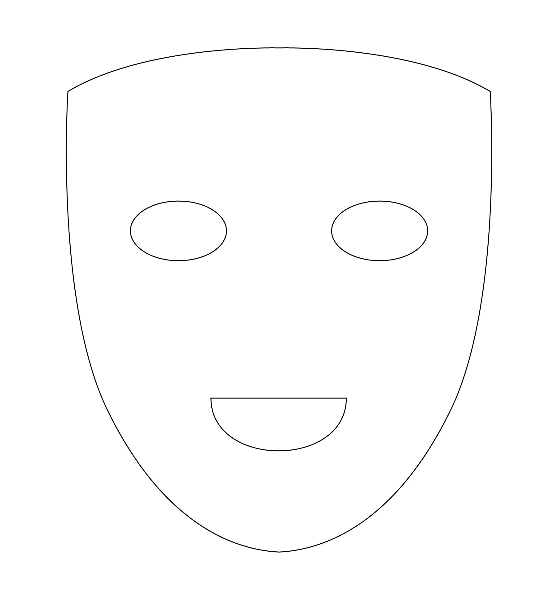 Plain Masks Templates 10 Free PDF Printables Printablee