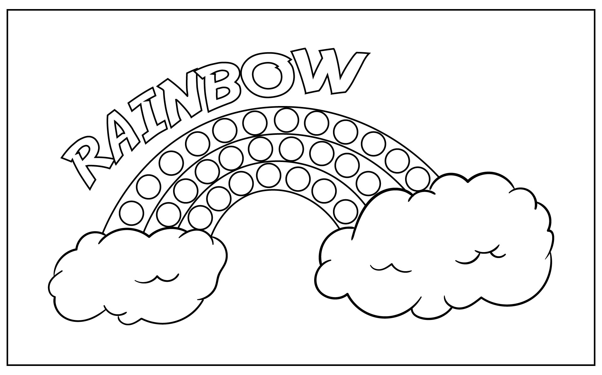 Free Printable Rainbow To Color Printable Templates