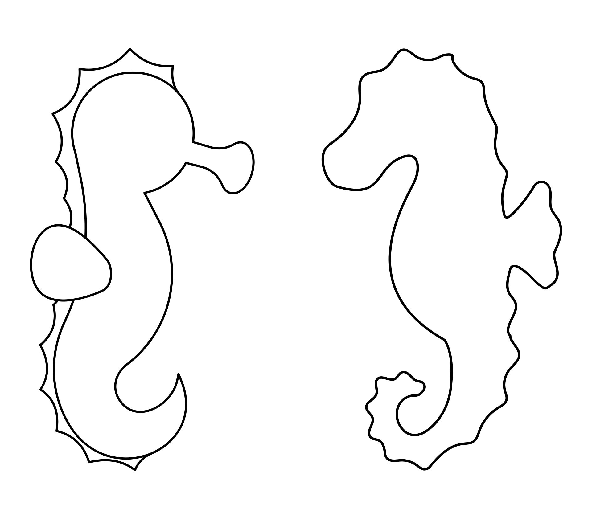 Seahorse Pattern Printable