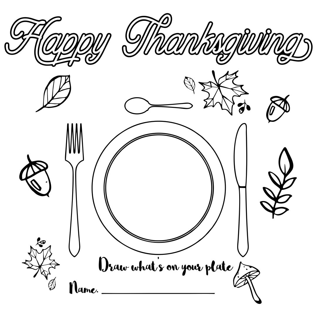 7 Best Turkey Thanksgiving Placemats Printable - printablee.com