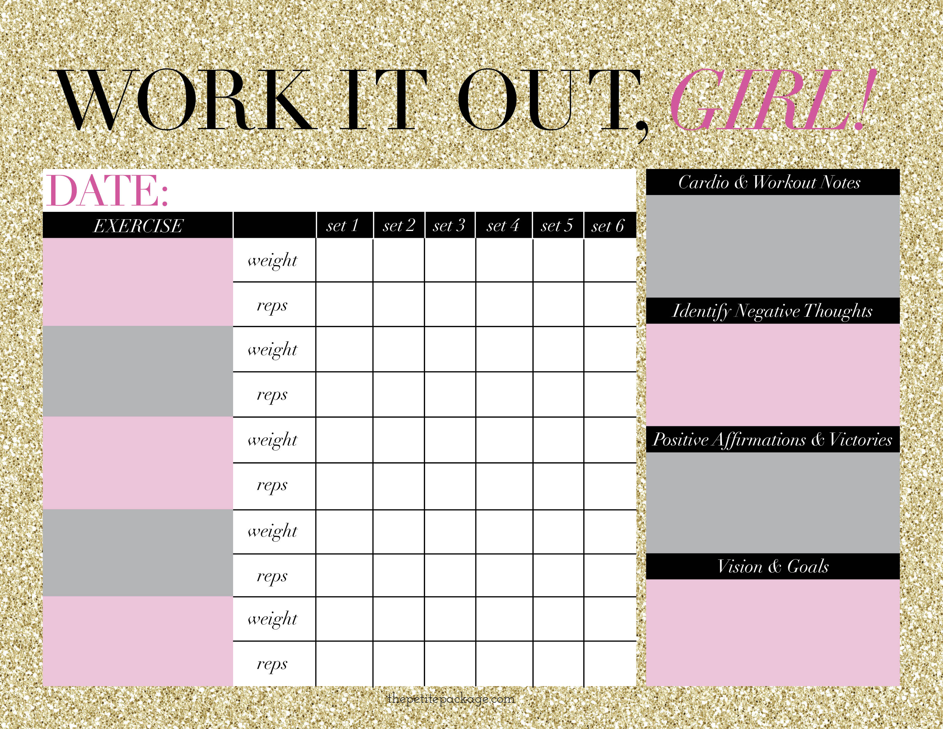 Workout Schedule Templates