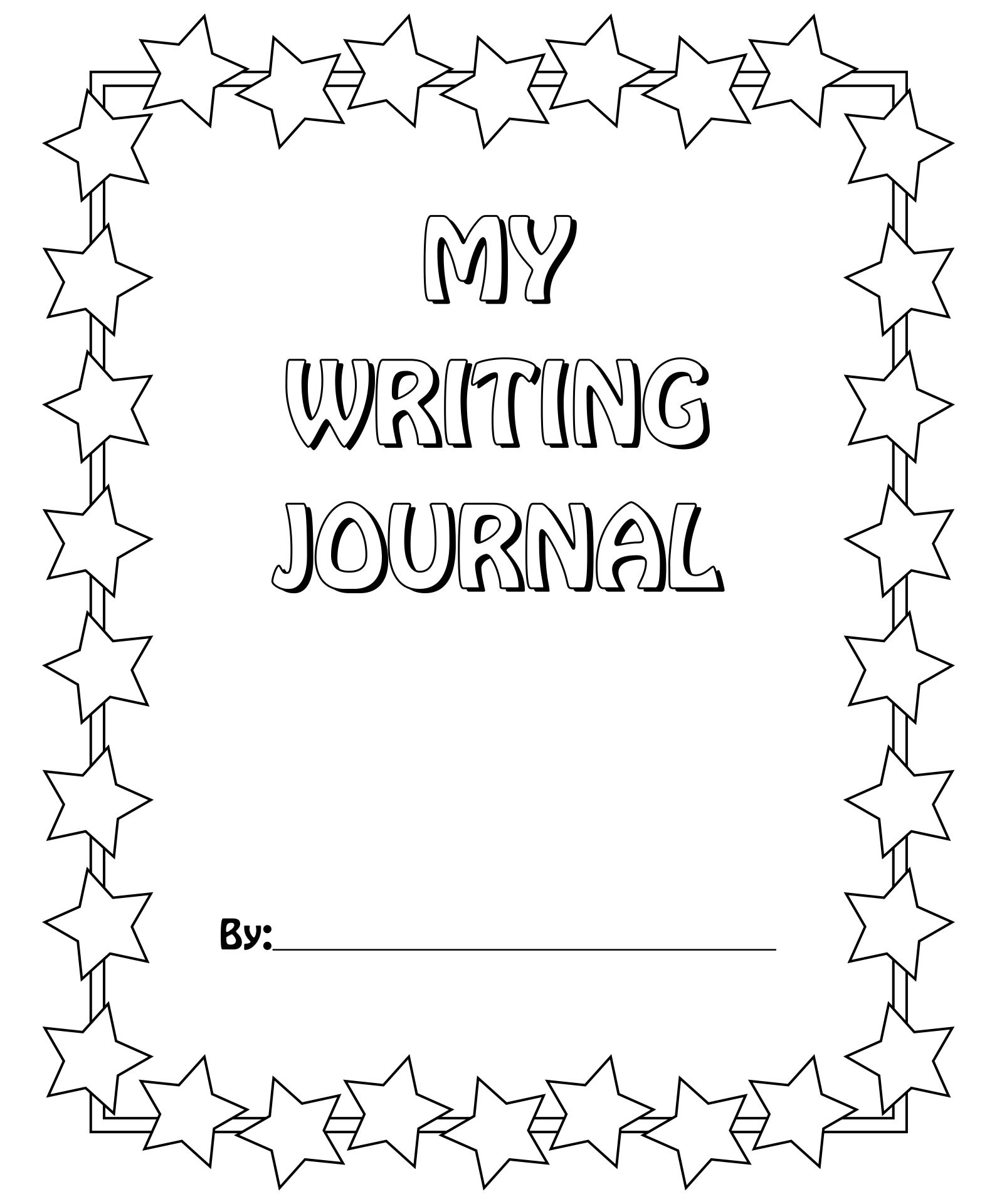 Journal Cover Writing Page