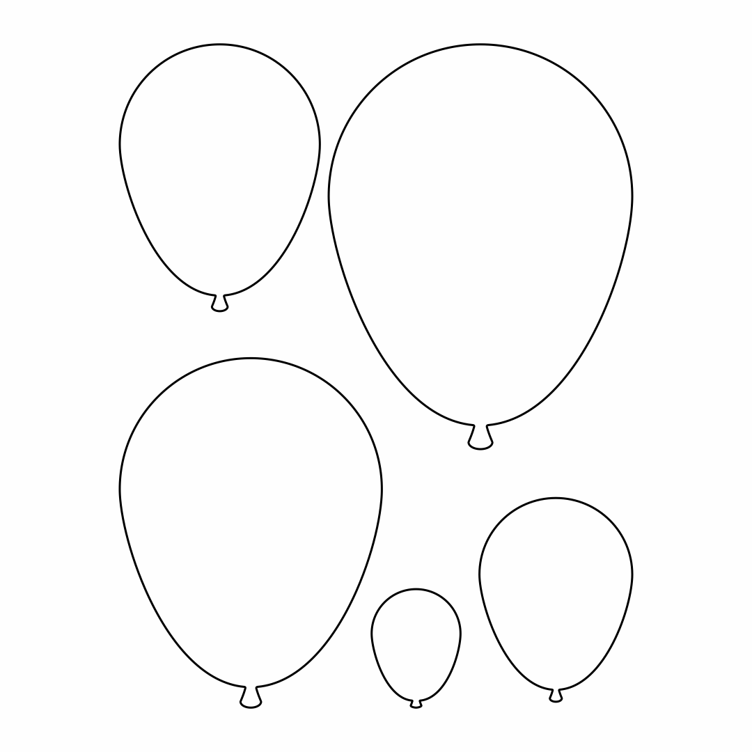Balloon Stencils Free Printable - FREE PRINTABLE TEMPLATES
