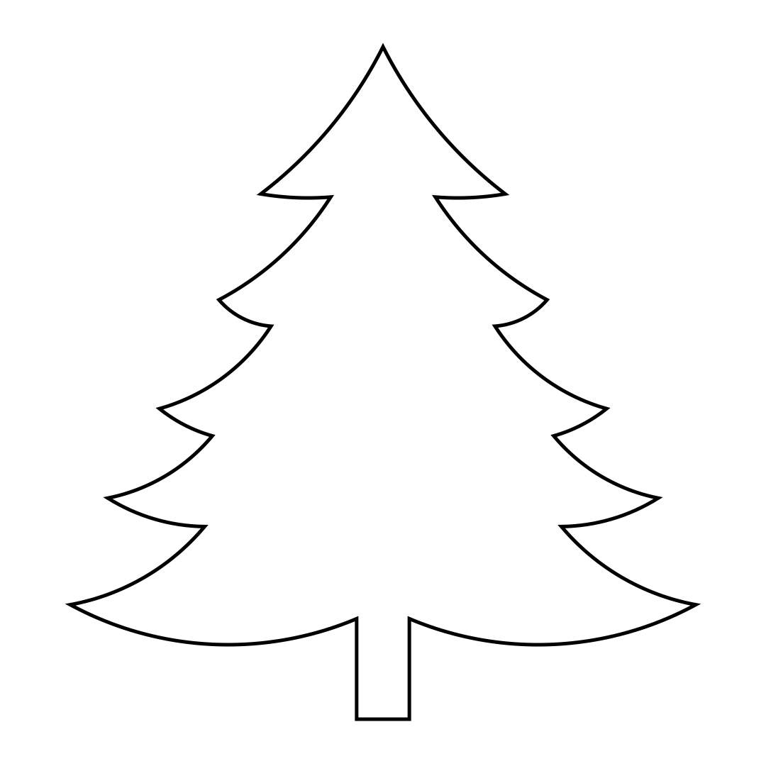 10 Best Large Printable Christmas Tree Patterns PDF For Free At Printablee