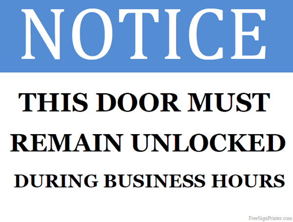 Printable Office Door Signs