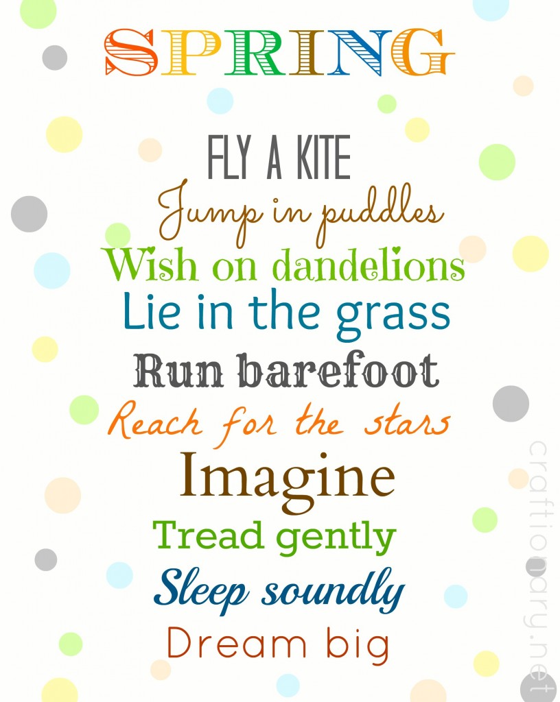 Printable Spring Quote