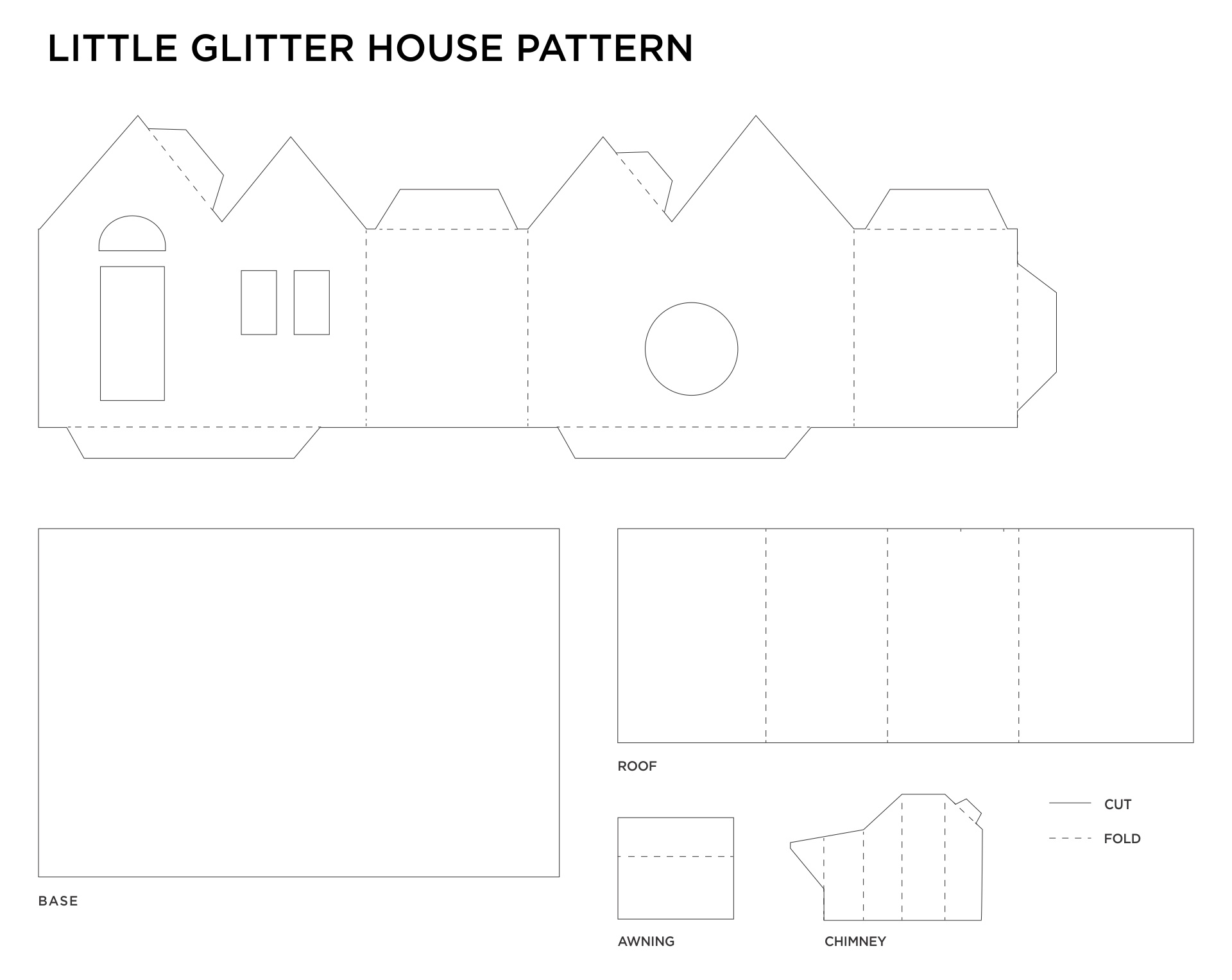 Templates For Putz Houses Patterns 10 Free PDF Printables Printablee