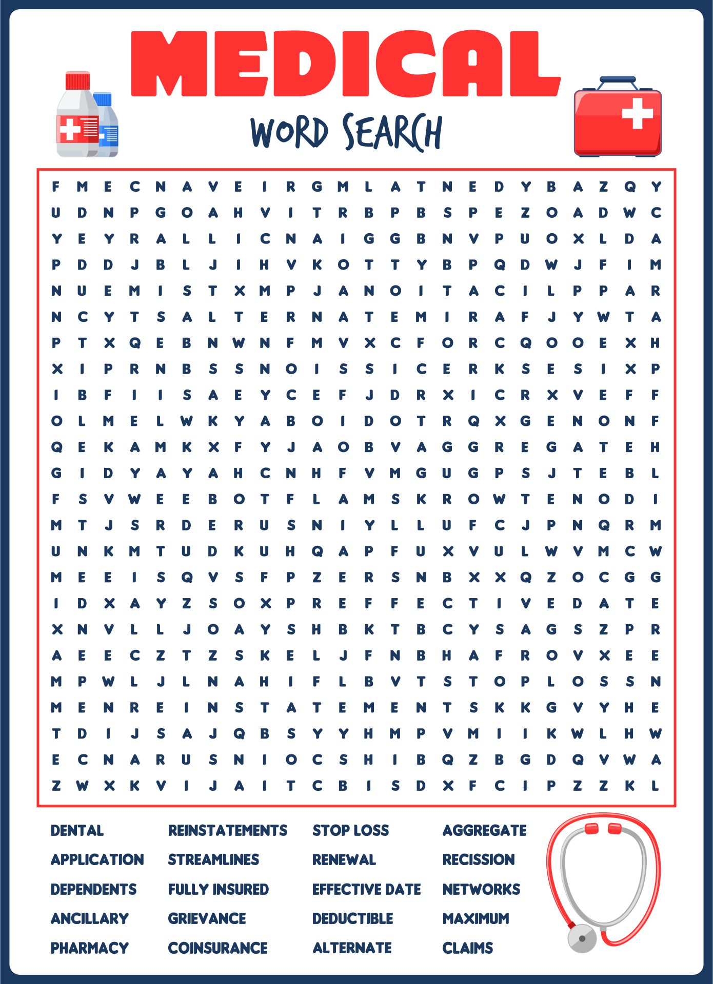 10 Best Medical Word Search Puzzles Printable PDF For Free At Printablee