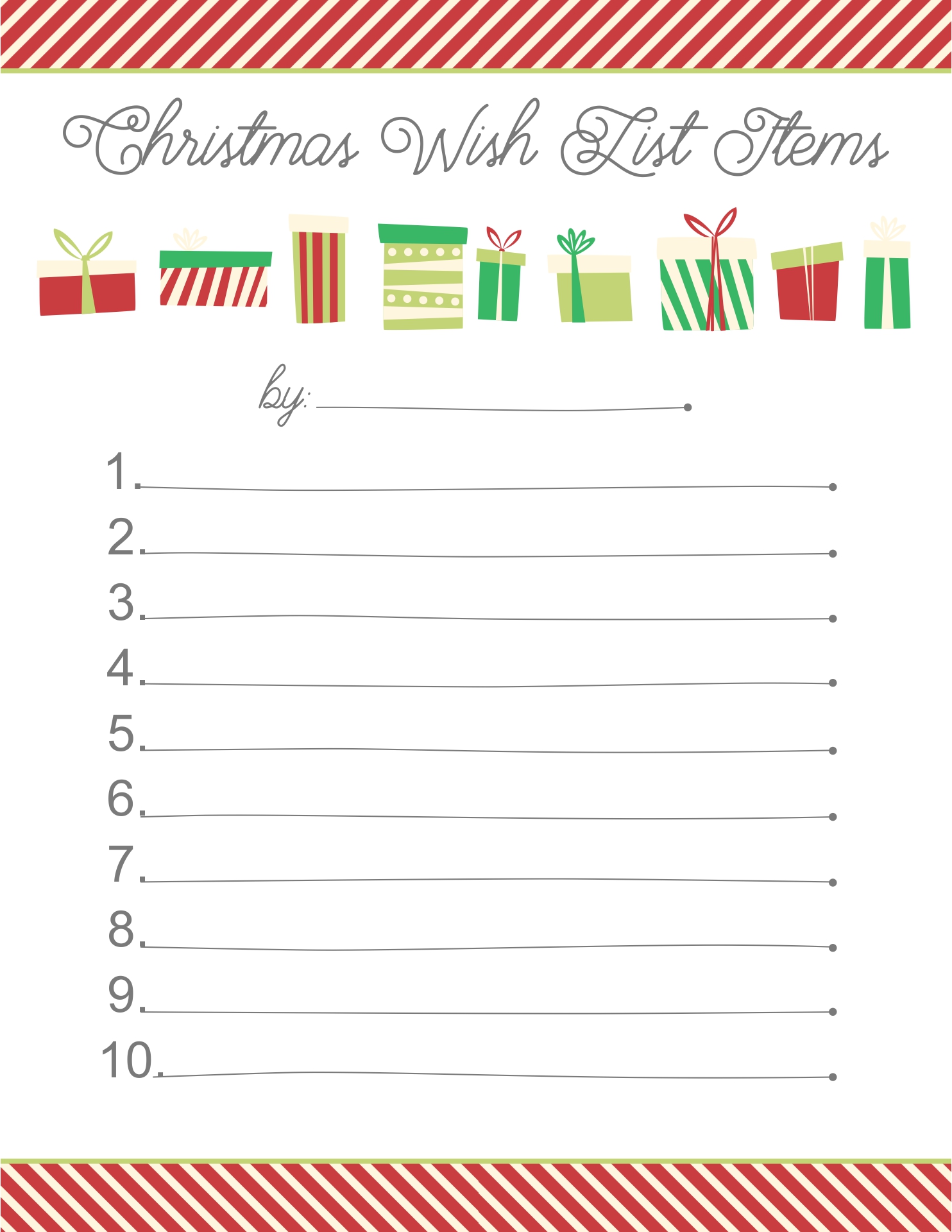 6 Best Kids Christmas Wish List Printable PDF For Free At Printablee