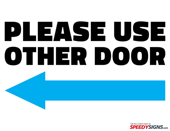 Use Other Door Sign Printable