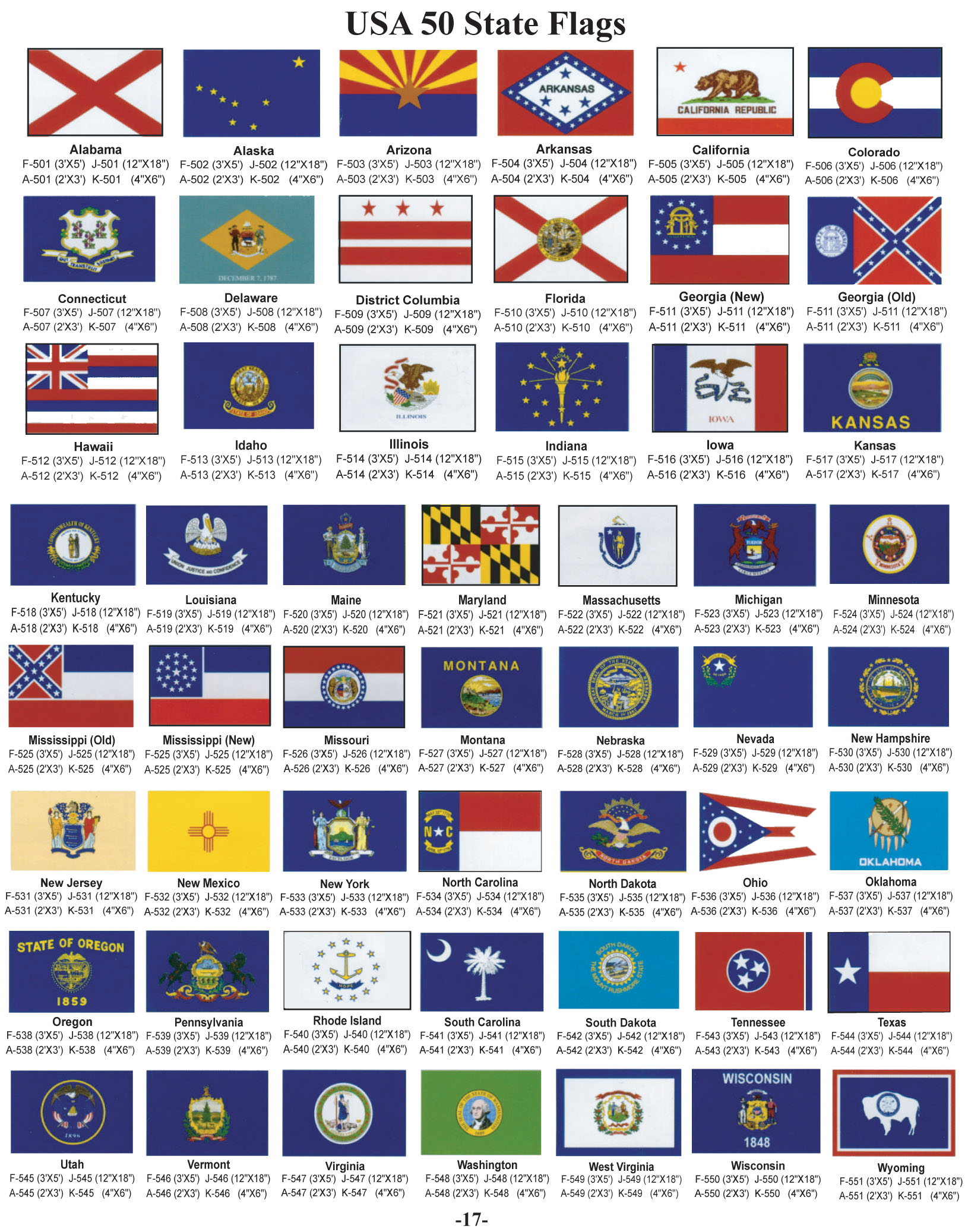 6 Best Images of 50 States Flag Printables - Flags From All 50 States ...
