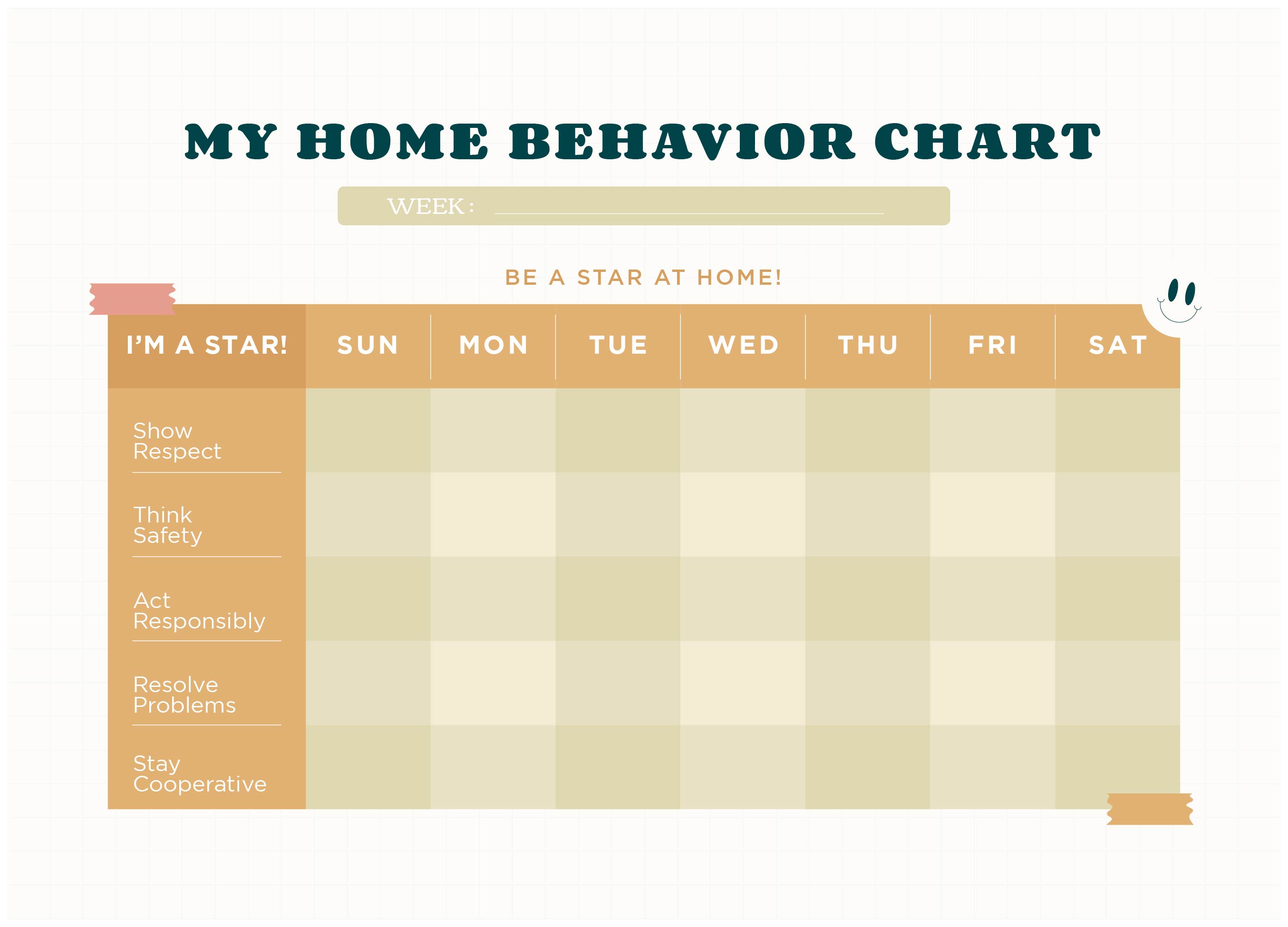 Printable Behavior Charts For Home Free Printable Templates