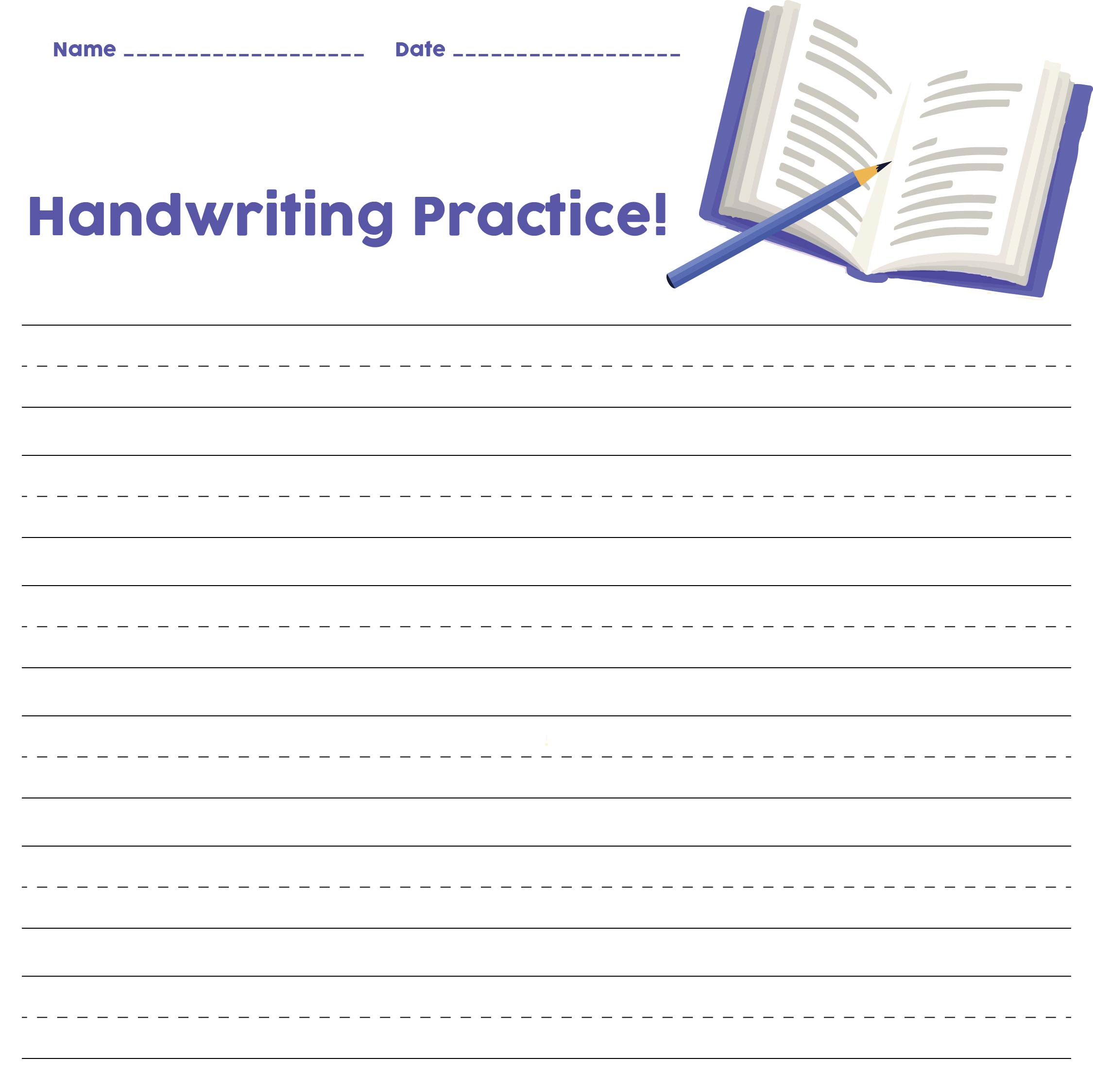 manuscript practice paper sheets