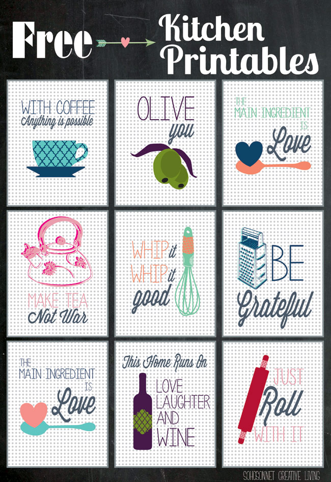 Kitchen Printables