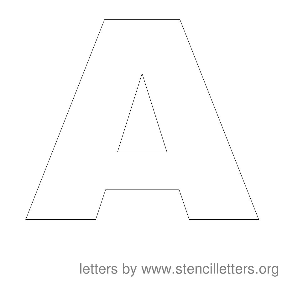 Large Printable Letter Stencils