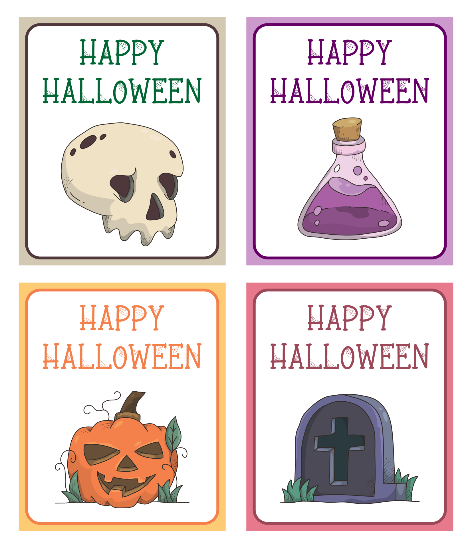 Happy Halloween Cards