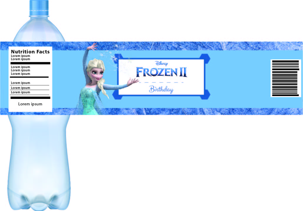 Disney Princess Water Bottle Label Template DIY