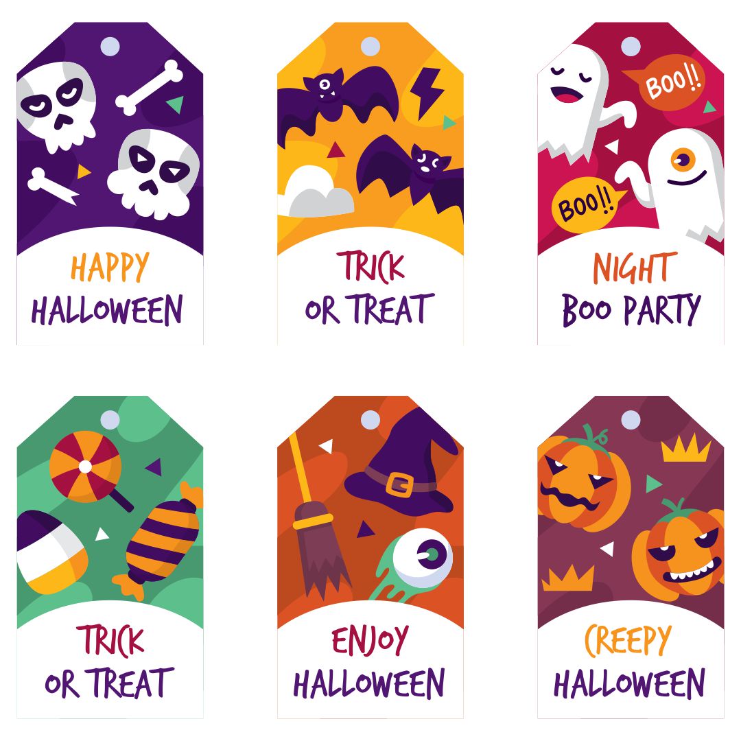 Happy Halloween Tags Free Printable