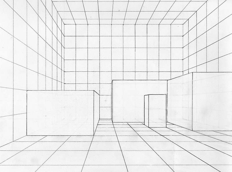 One Point Perspective Grid