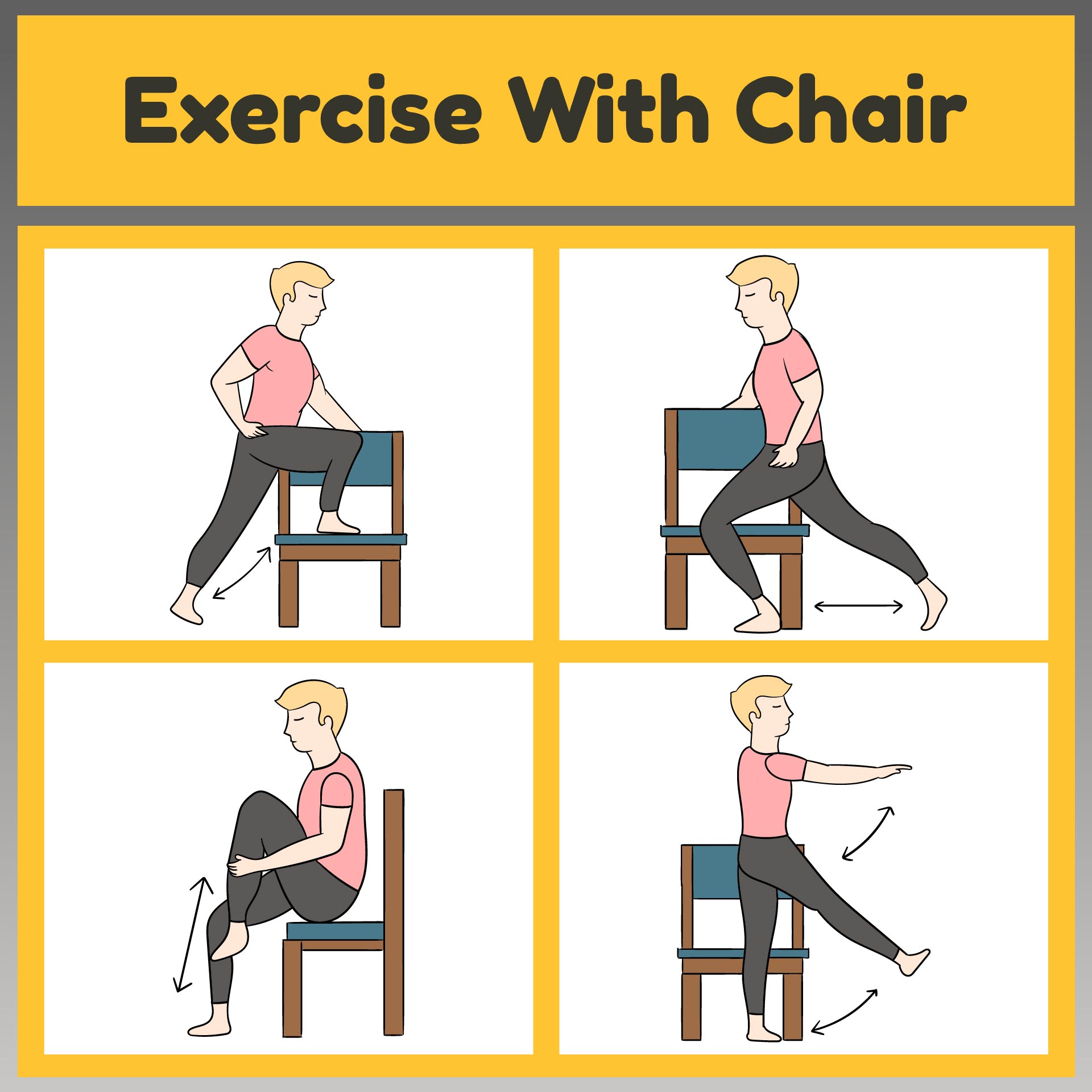8 Best Images of Printable Senior Chair Exercises - Senior Chair Yoga ...