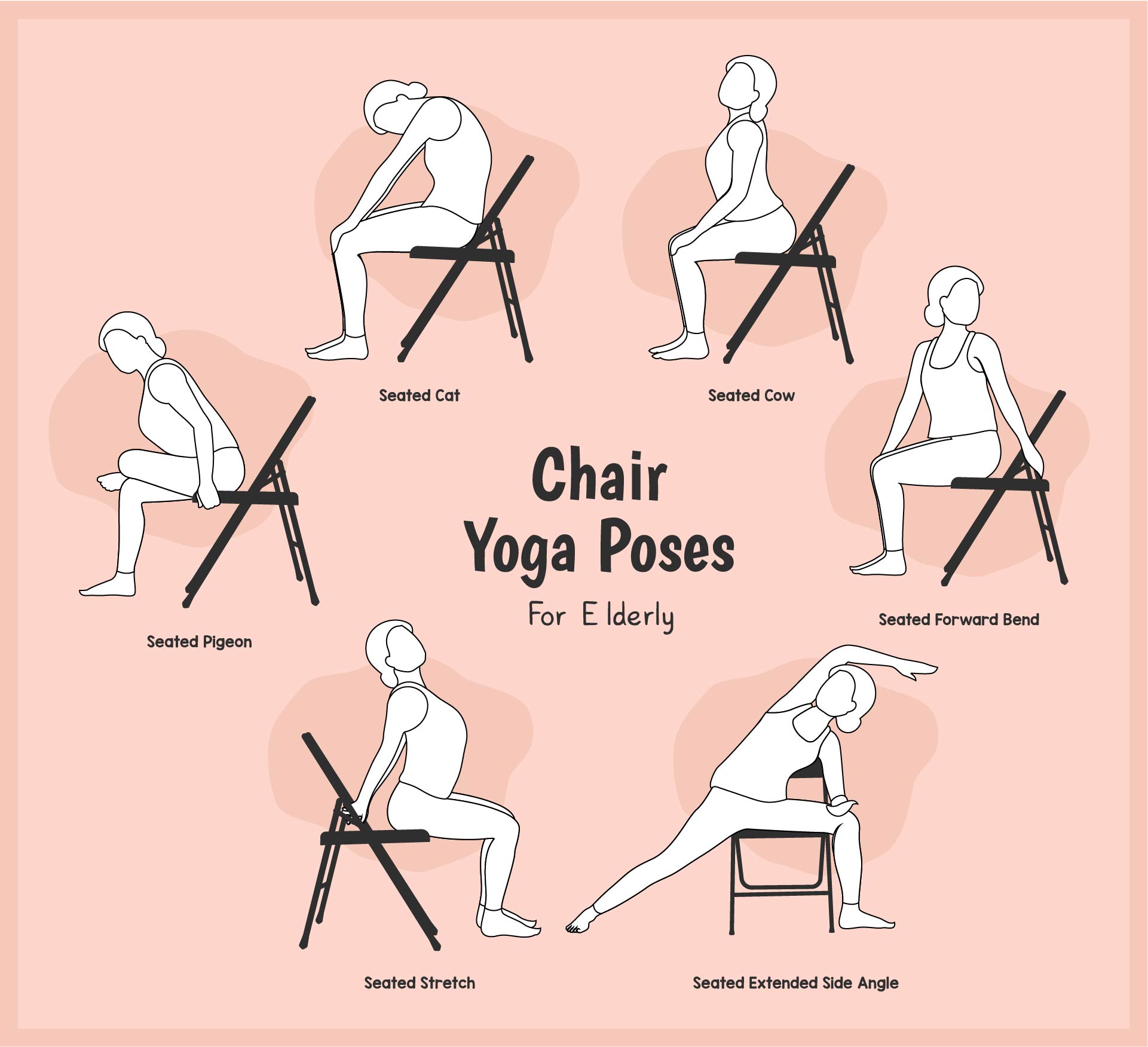 Senior Citizen Chair Yoga For Seniors Printable
