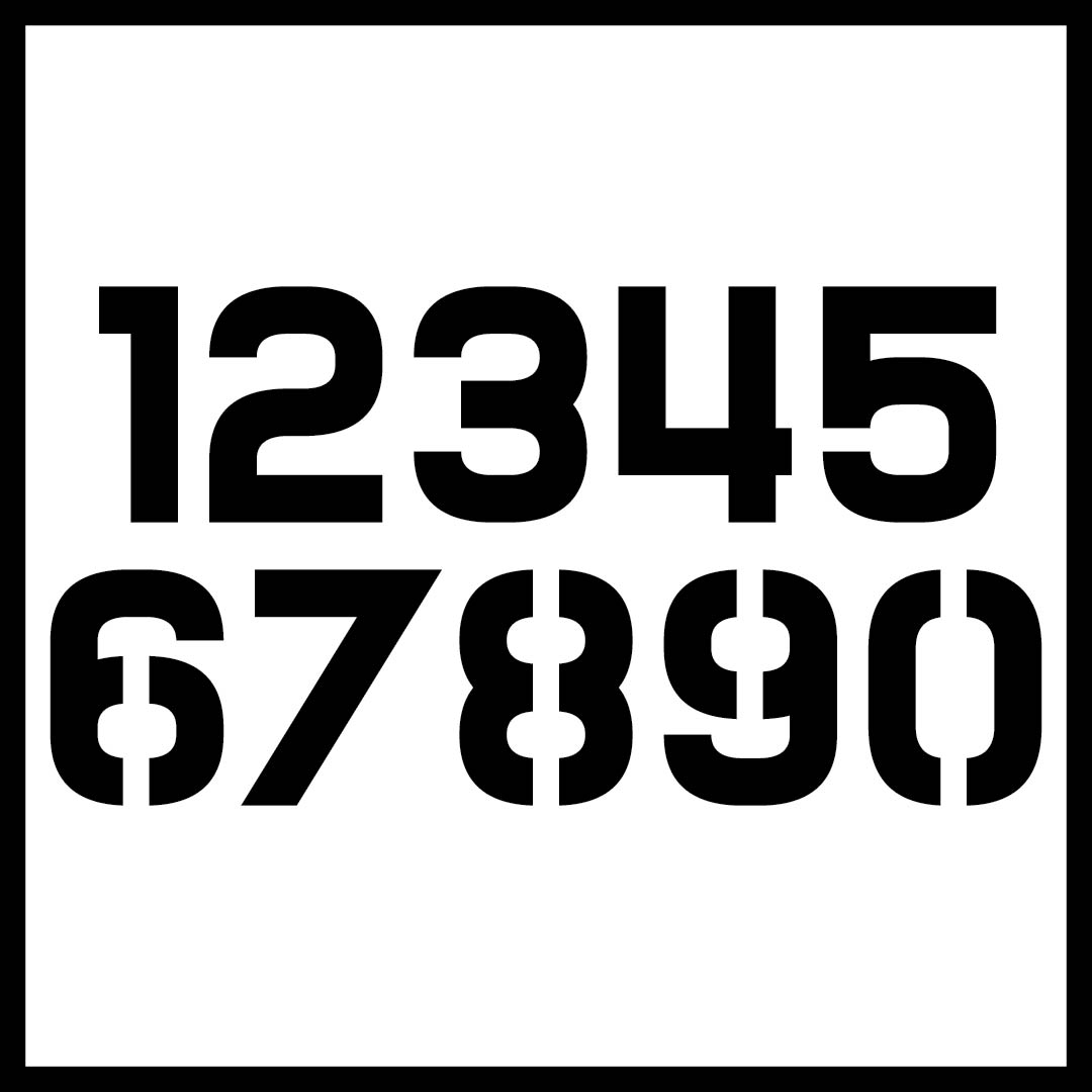 Free Printable 2 Inch Number Stencils