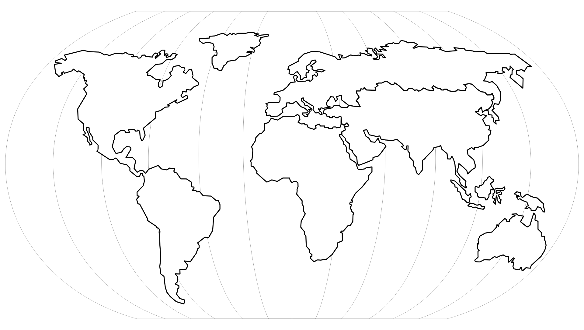 world map outline with us states