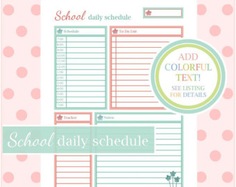 High School Student Planner