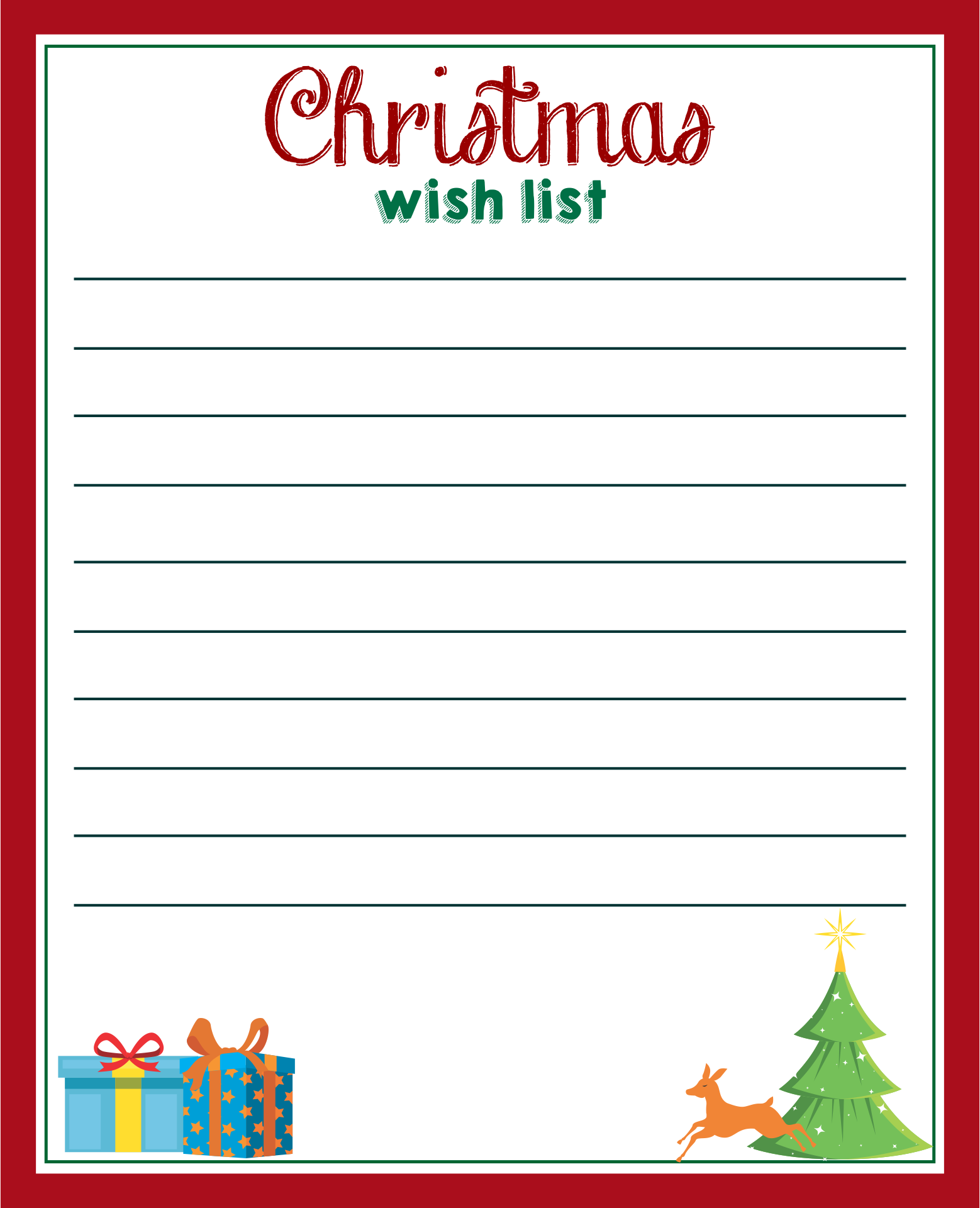 8 Best Free Printable Christmas Stationery Designs PDF for Free at ...