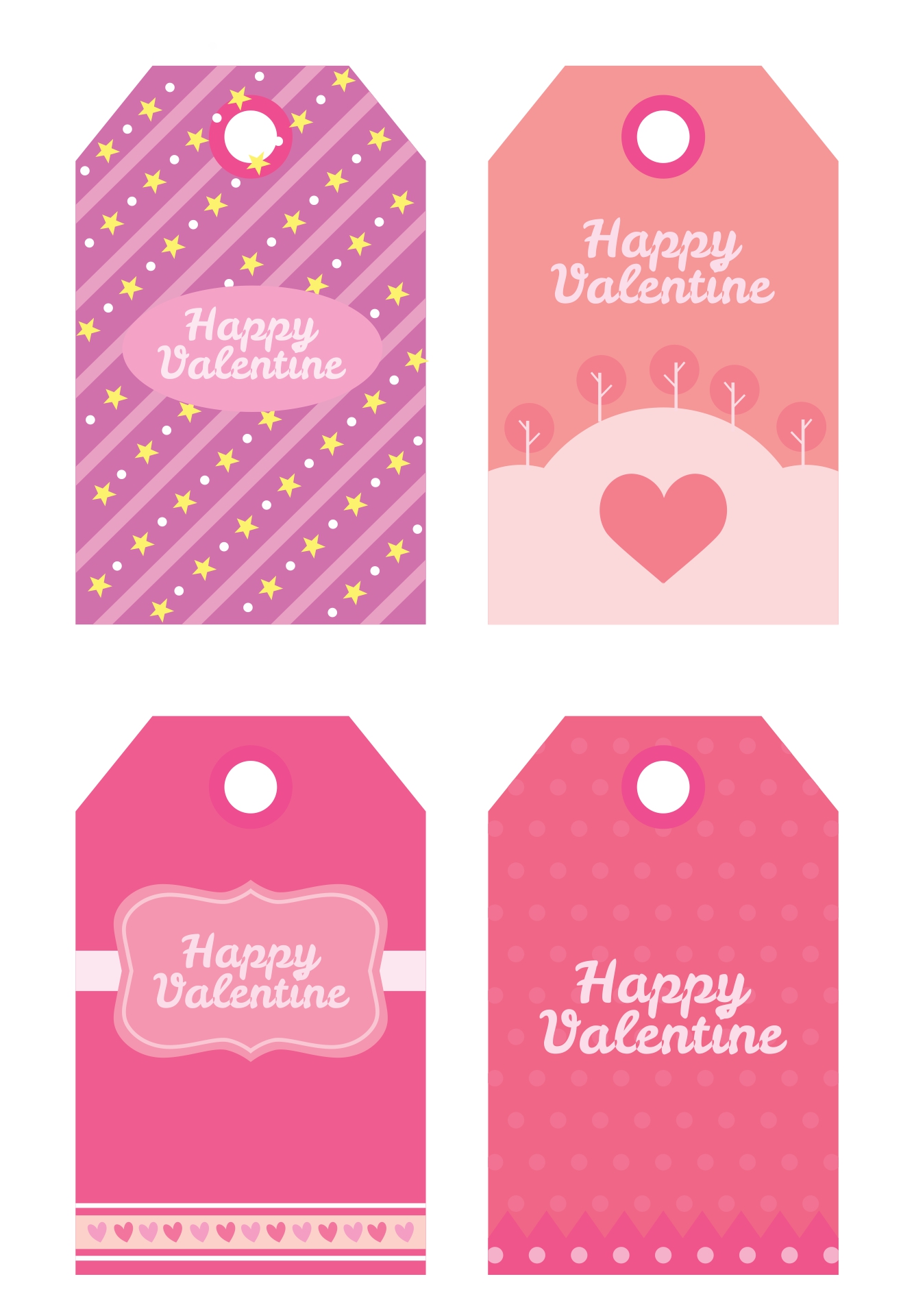 Valentines Gift Tag Printables