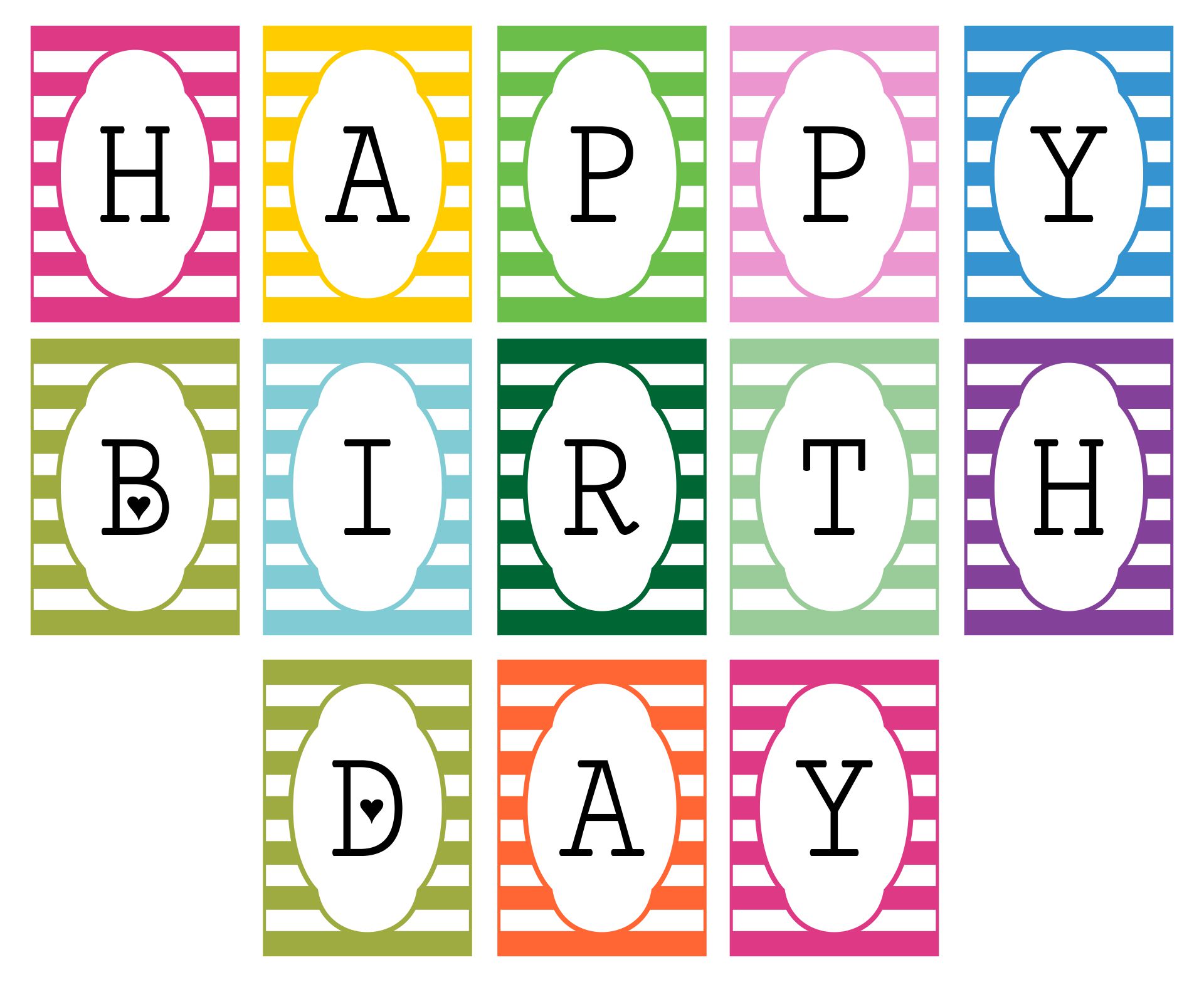 10 Best DIY Birthday Banner Printable Template