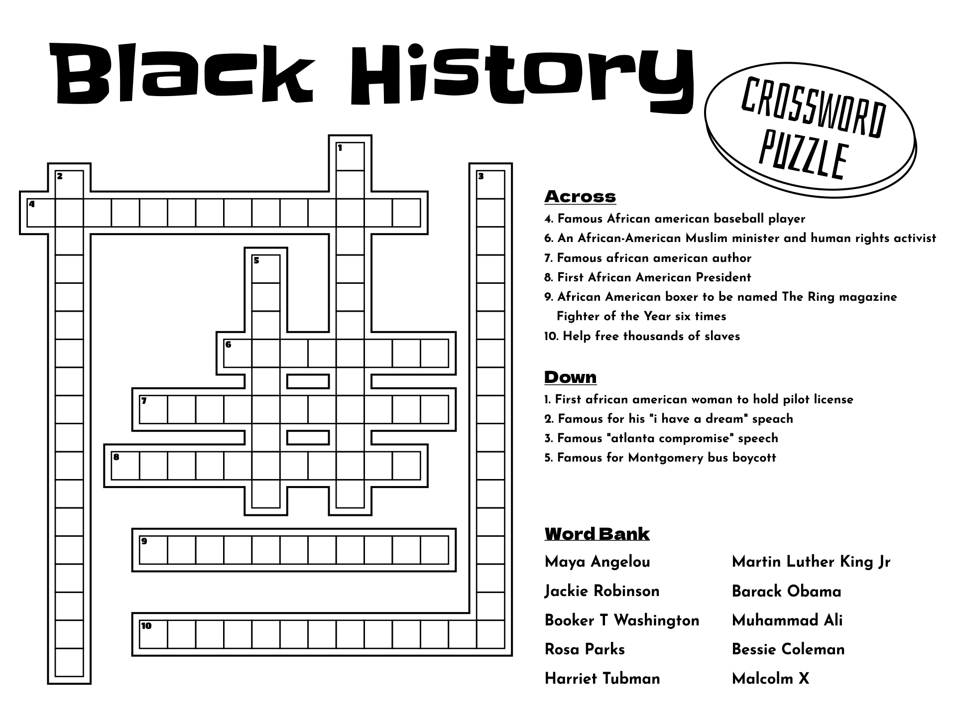 Printable Easy Crossword Puzzles Pdf Printable Crossword Puzzles Free 