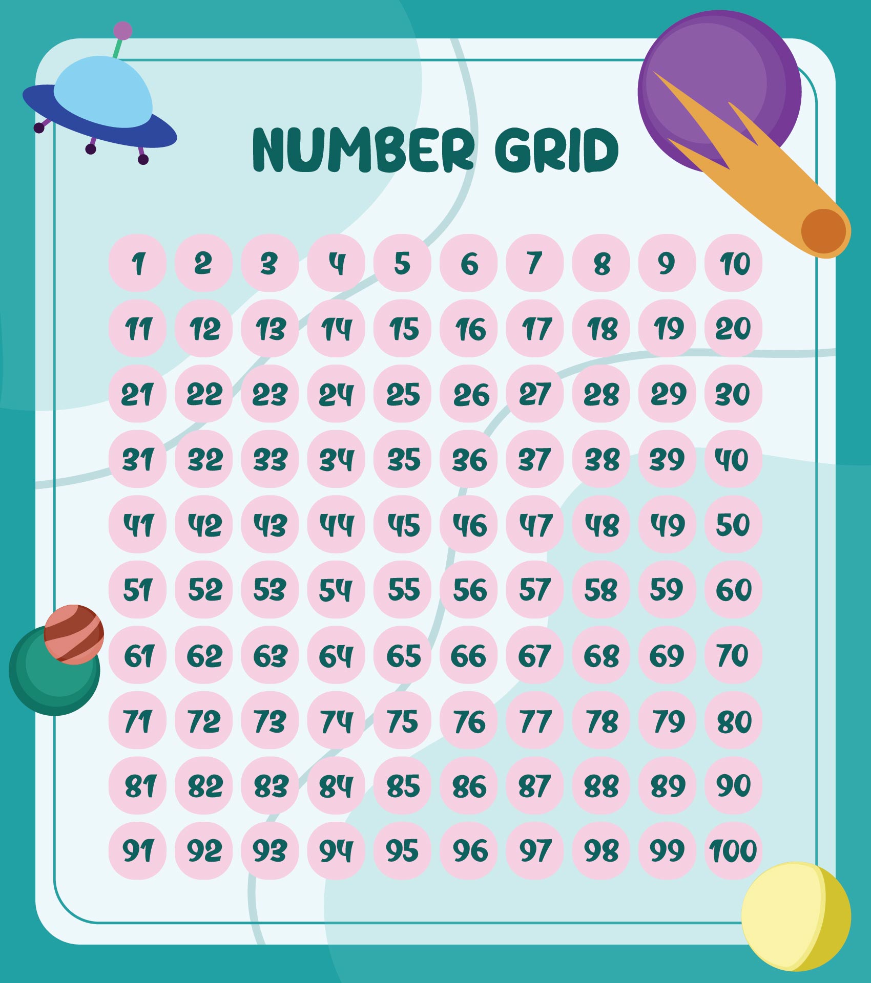 number-grid-printable