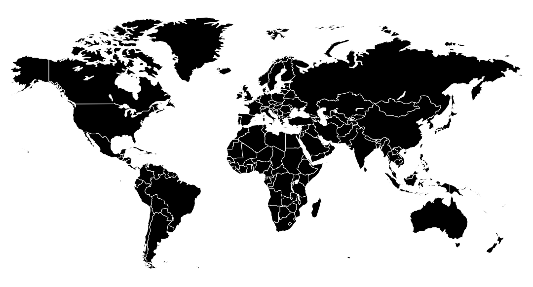 10 best black and white world map printable printablee com